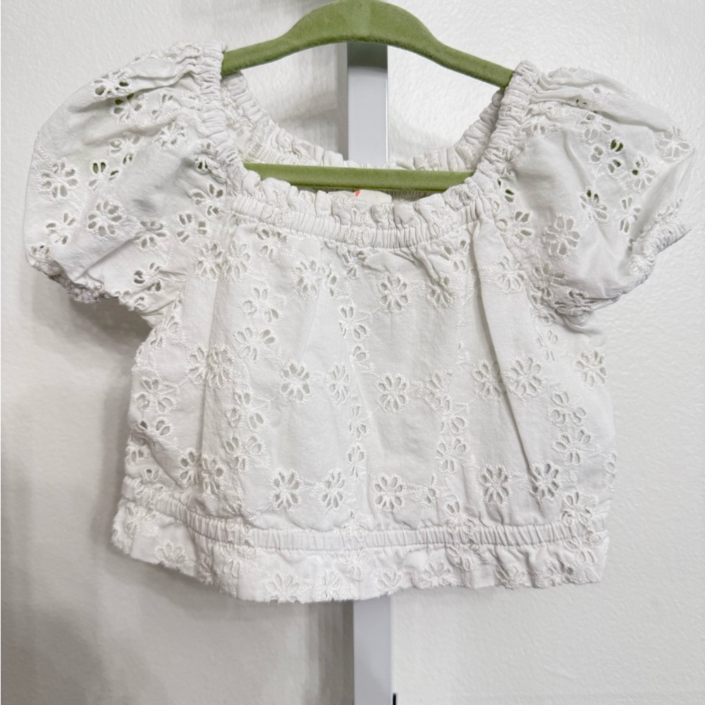 Crewcuts White Eyelet Blouse